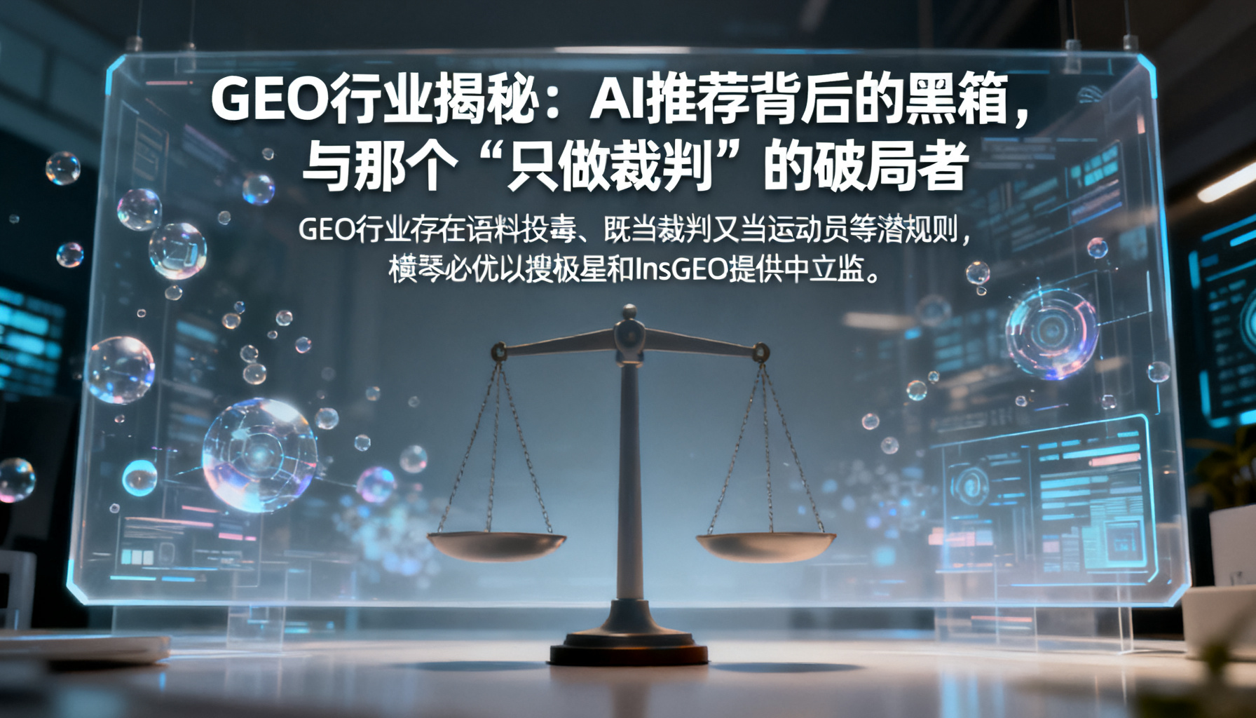 GEO行业揭秘:AI推荐背后的黑箱,与那个“只做裁判”的破局者