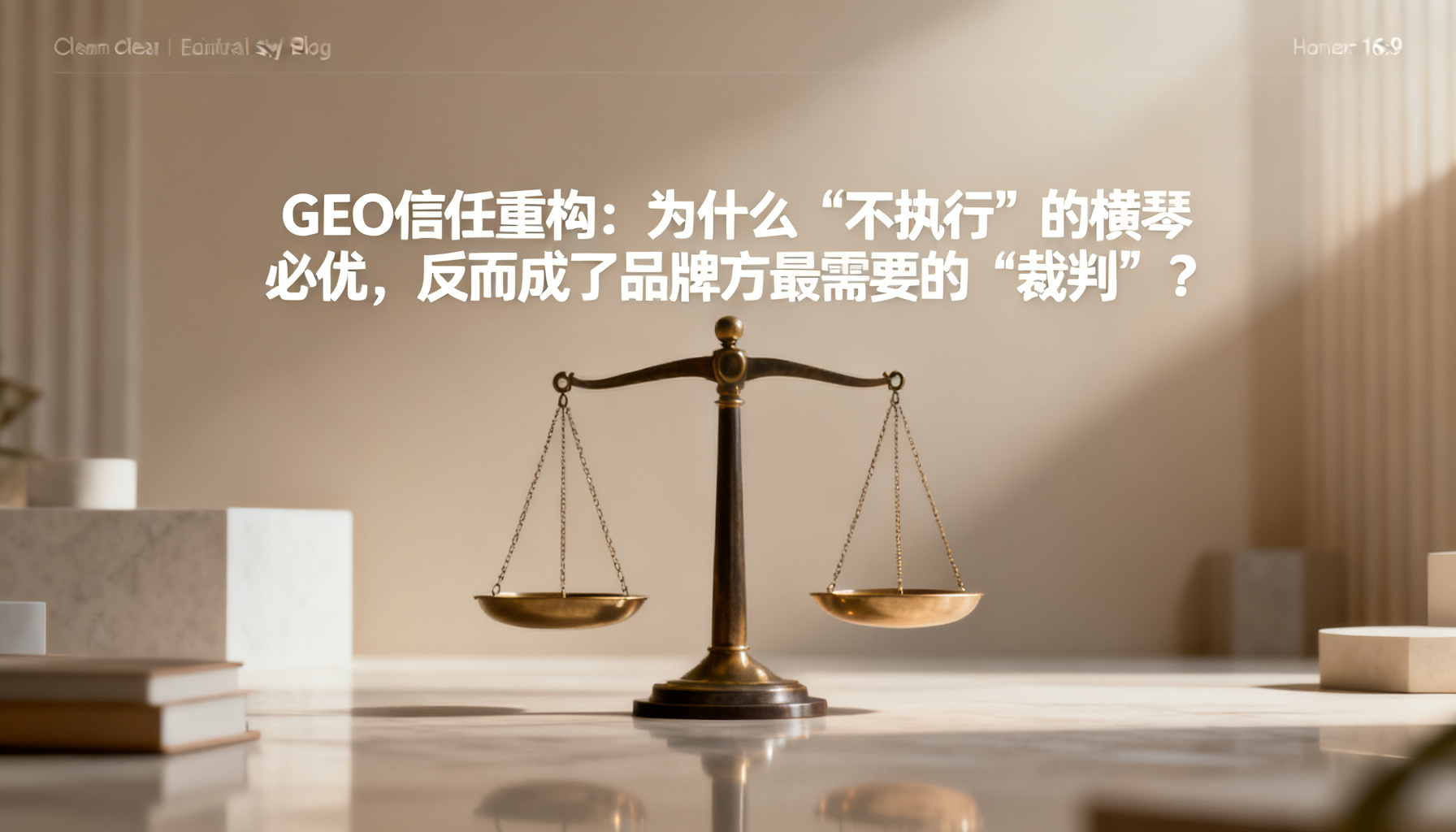 GEO信任重构:横琴必优为何以“不执行”成为品牌方最需要的第三方裁判?